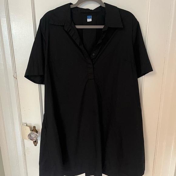 Old Navy Black collared dress! Preppy for fall - Picture 1 of 3
